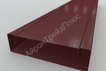 Забор Ранчо металлический 150 мм RAL 3005 МАТТ