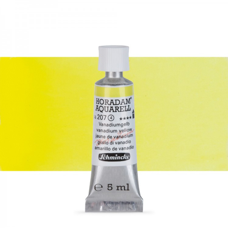 Акварель Schmincke Horadam, туба 5 мл, желтый ваннадий, vanadium yellow, №207