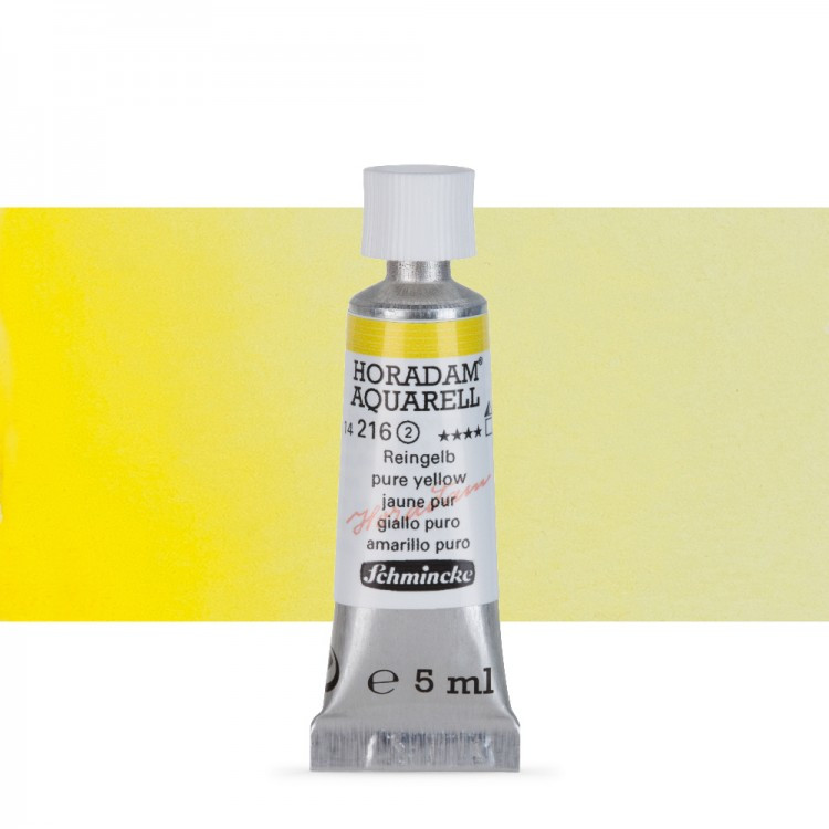 Акварель Schmincke Horadam, туба 5 мл, желтый, pure yellow, №216