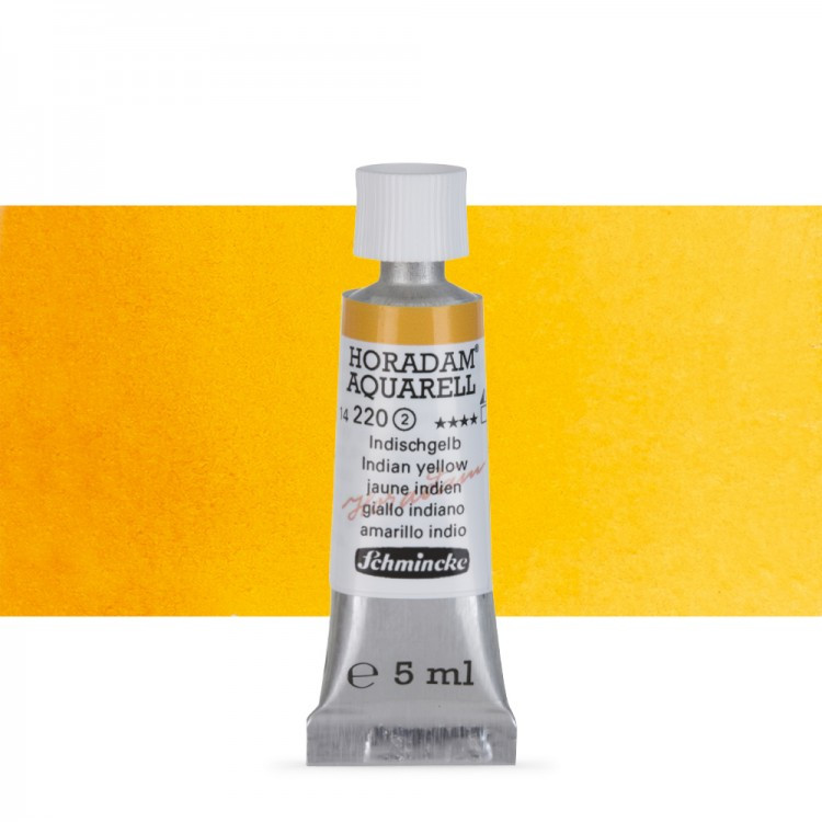 Акварель Schmincke Horadam, туба 5 мл, индийский желтый, Indian yellow, №220