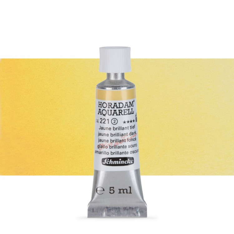 Акварель Schmincke Horadam, туба 5 мл, желтый темный бриллиантовый, jaune brilliant dark, №221
