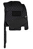 Nissan Micra 2010- ковры салона эко-кожа+текстиль черный/шов черный 5D LUX Coolpart  C, фото 3