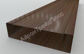 Забор Ранчо металлический 180 мм Тёмный дуб