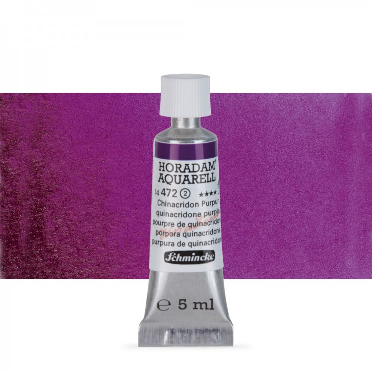 Акварель Schmincke Horadam, туба 5 мл, хинакридон пурпурный, quinacridone purple, №472