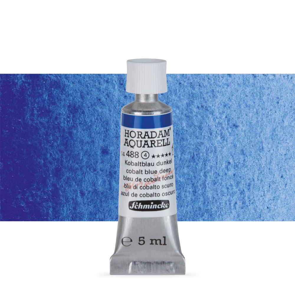 Акварель Schmincke Horadam, туба 5 мл, кобальт синий темный, cobalt blue deep, №488