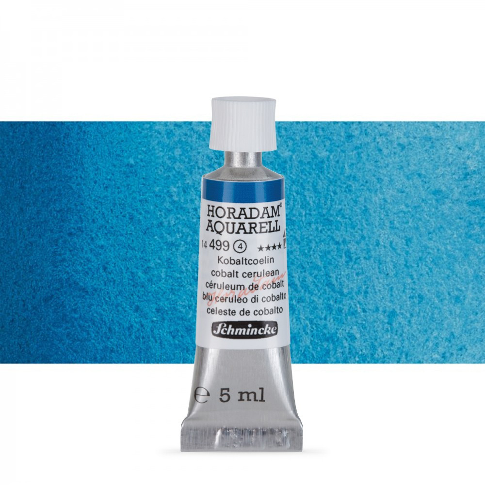 Акварель Schmincke Horadam, туба 5 мл, кобальт церулеум, cobalt cerulean, №499