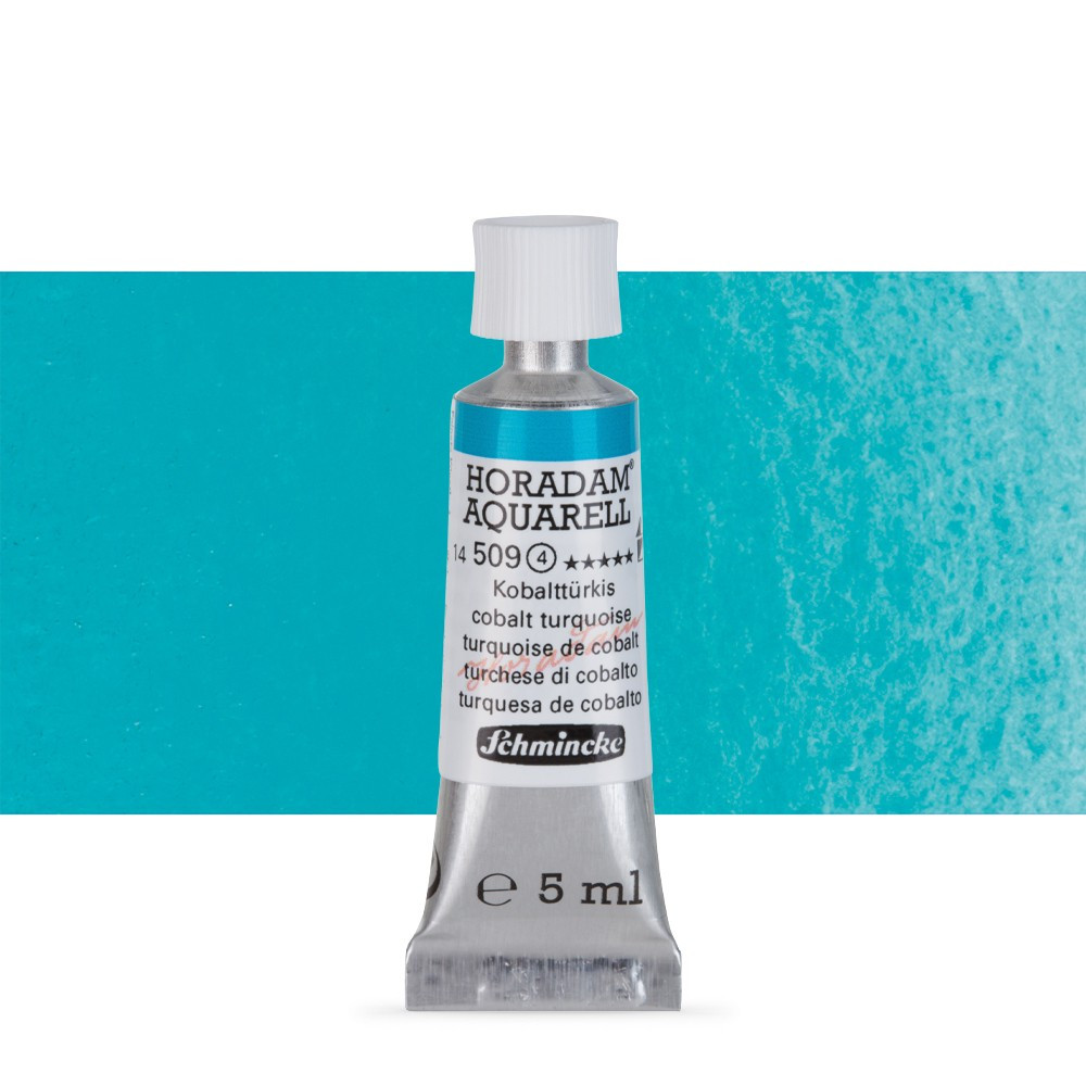 Акварель Schmincke Horadam, туба 5 мл, кобальт бирюзовый, cobalt turquoise, №509