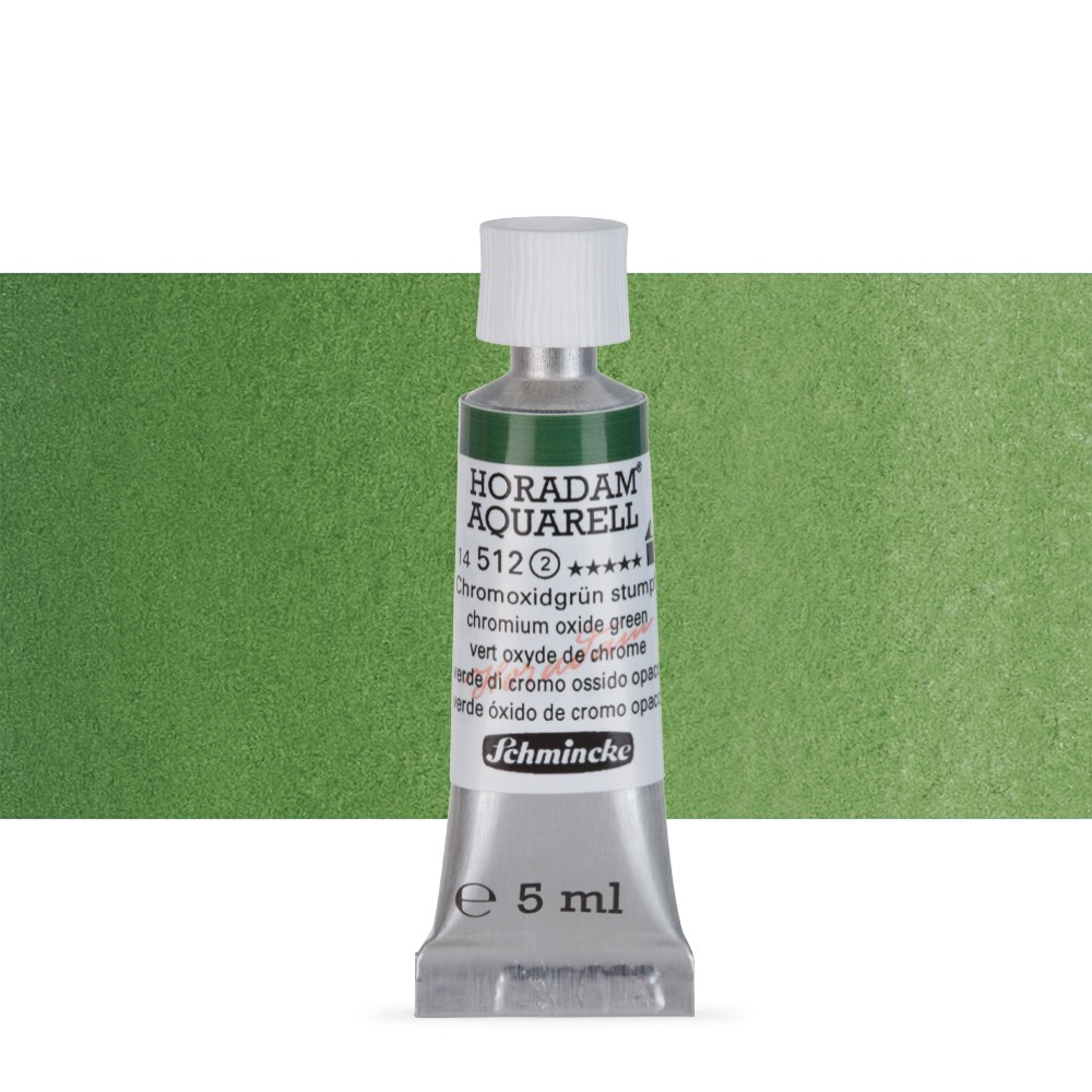 Акварель Schmincke Horadam, туба 5 мл, окись хрома зеленая, chromium oxide green, №512
