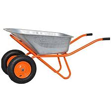 Тачка строительная 2х130 EXPERT PRO (до 130 л, до 350 кг, 2x4.00-8, пневмо, ось 20*80) SKIPER, фото 3