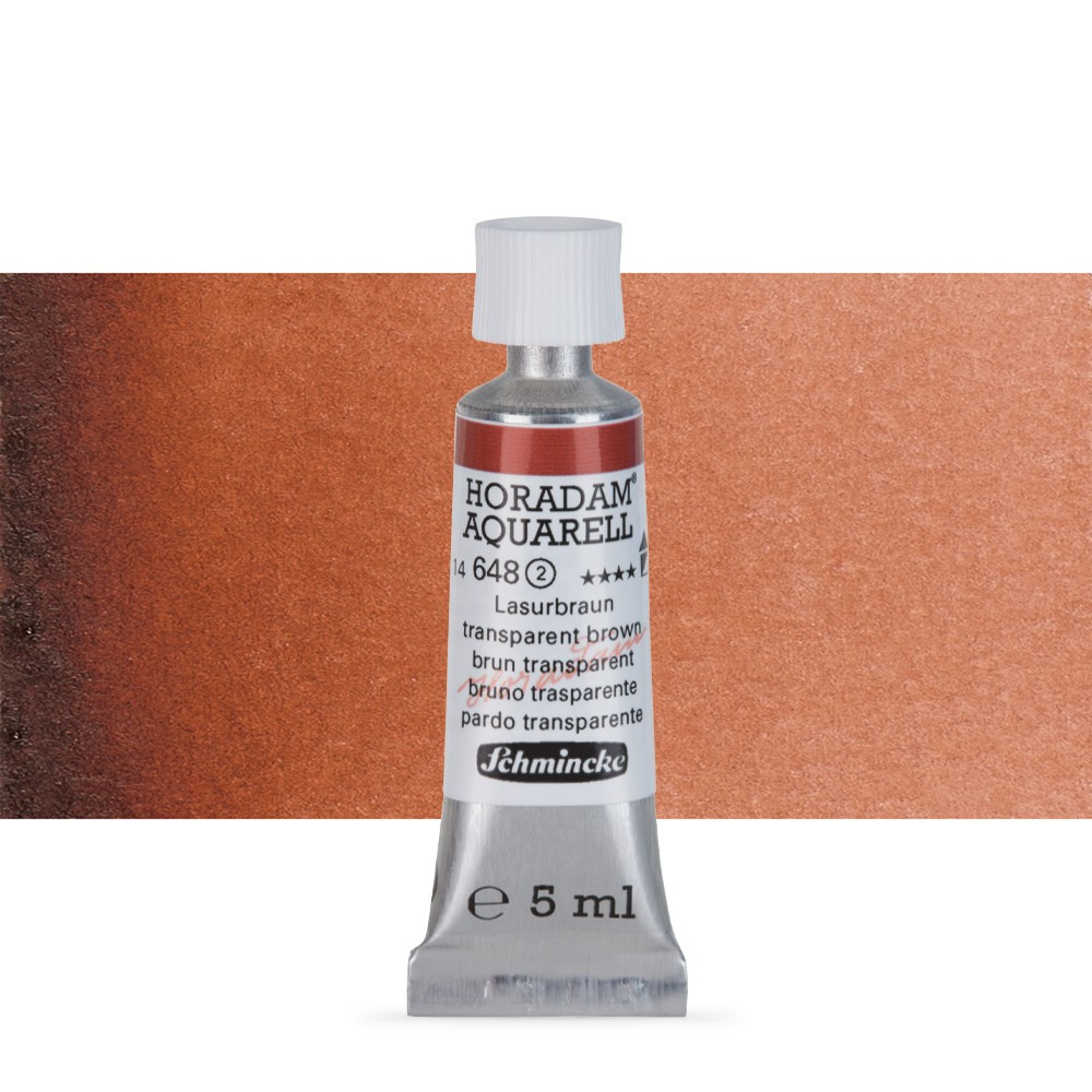 Акварель Schmincke Horadam, туба 5 мл, коричневый прозрачный, transparent brown, №648