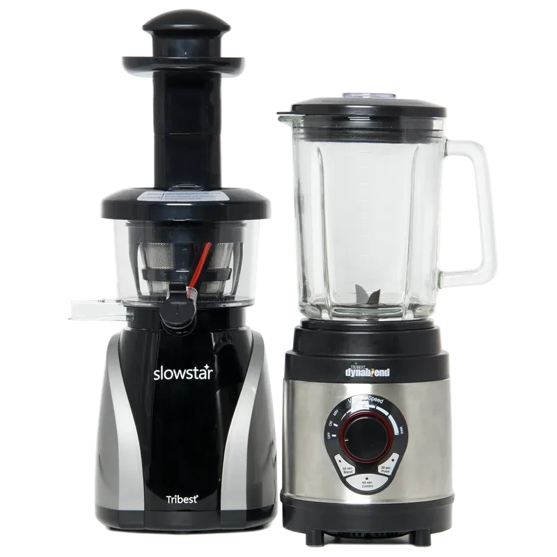 Блендер Tribest DB-950 + Соковыжималка Tribest Slowstar SW2020VS, серебристый