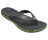 Шлепанцы унисекс Crocs Crocband Flip черный 11033-0A1, фото 4