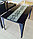 Кухонный стеклянный стол  А020. 3d рисунок. Стол обеденный., фото 3