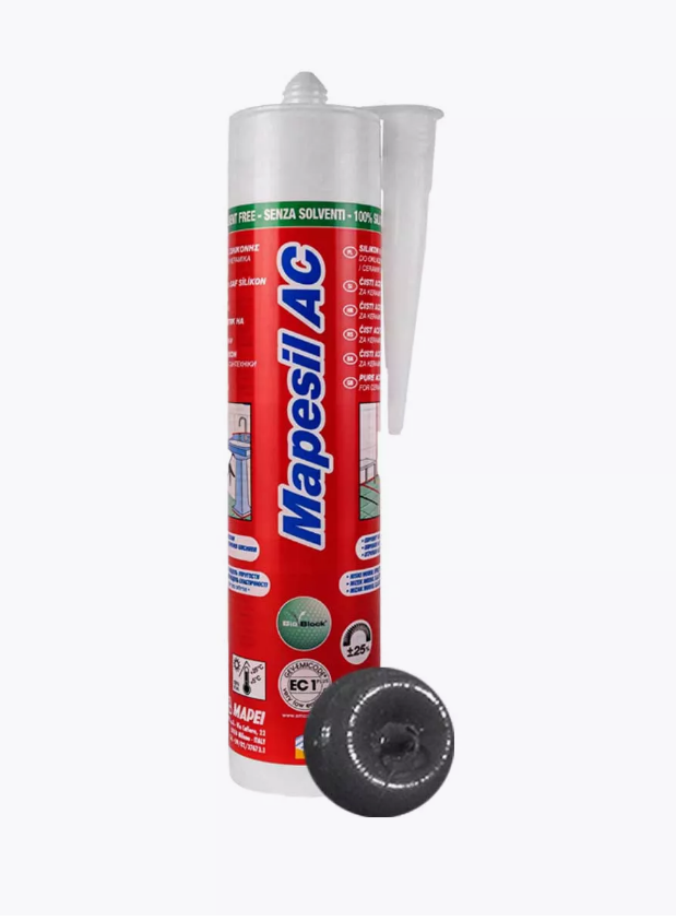 Силиконовый герметик «Mapei» Mapesil AC N114, Антрацит, 310 мл
