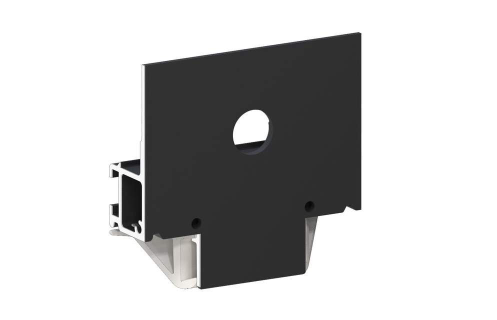 TOREC IZI TREK 01 Торцевая заглушка с отверстием, черная