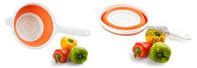 Складной силиконовый дуршлаг Flat Colander