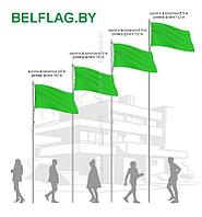 Флагшток уличный 8,9 м, уличный, телескопический, алюминиевый