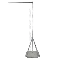 Флагшток мобильный телескопический, 7 м, с баннерным плечом, на пластиковом основании