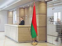 Флагшток напольный телескопический золото