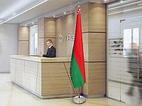 Флагшток напольный телескопический серебро