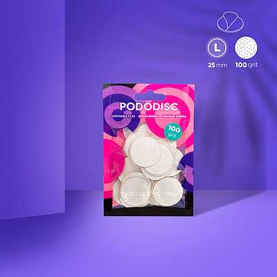 СМЕННЫЕ ФАЙЛЫ ДЛЯ ПЕДИКЮРНОГО ДИСКА STALEKS PRO L 100 ГРИТ (50 ШТ)