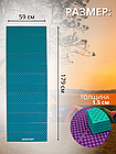 Коврик туристический ISOLON Tourist Flex 1790х590х15 бирюзов/фиолет, фото 4