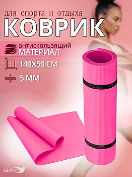 Коврик туристический ISOLON Fitness 1400х500х5 фуксия