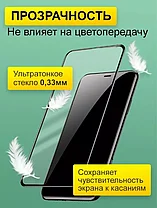 Защитное стекло для Samsung Galaxy A60 с полной проклейкой (Full Screen), черное, фото 3