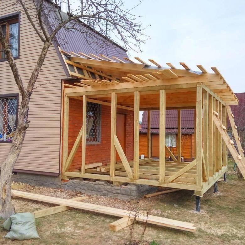 Дачная пристройка из дерева - фото 2 - id-p227997979