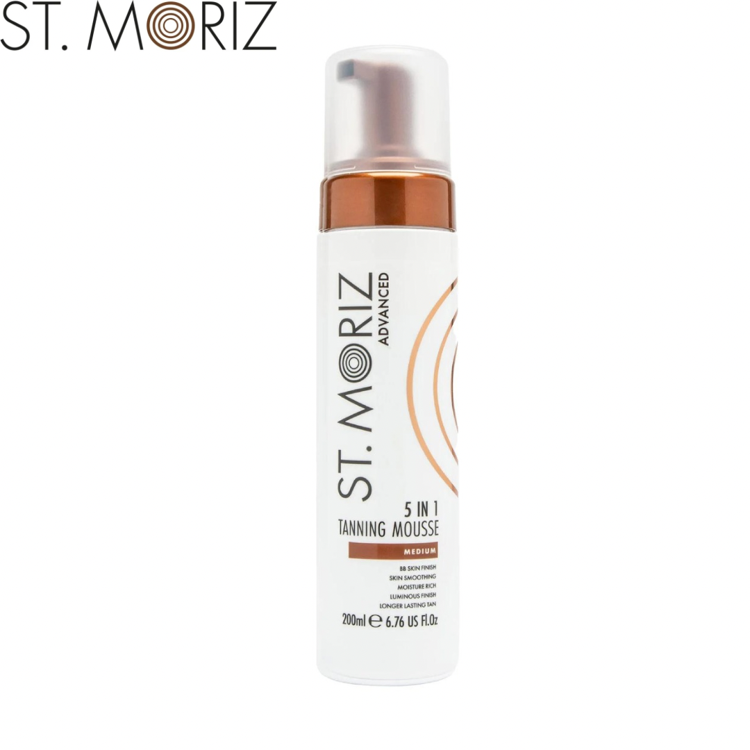 Автобронзант тонирующий мусс 5 в1 St.Moriz 5In1 Self Tanning Mousse Medium (Светлый) 200мл