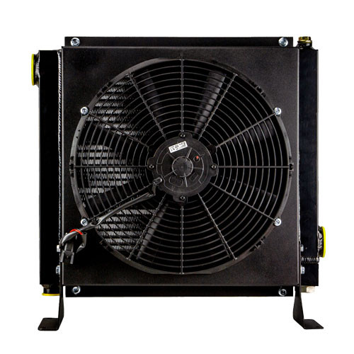 Маслоохладитель CSLV4, 12 В, термореле 50 С, отвод воздуха от радиатора (тип А)