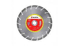 Диск алмазный отрезной турбо WURTH (230х2.6x22 мм) 0668000235