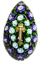 Венок 1,0м ритуальный  В-22   Н-125 cм