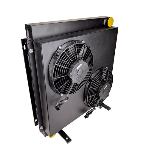 Маслоохладитель CSLV5, 12 В, термореле 40 С, нагнетание воздуха к радиатору (тип В)