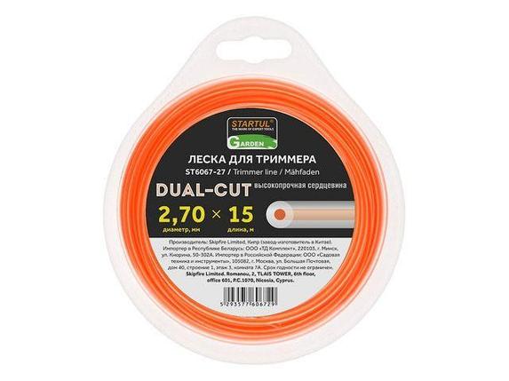 Леска ф 2.7 мм х 15 м кругл. сеч. DUAL-CUT STARTUL GARDEN, фото 2