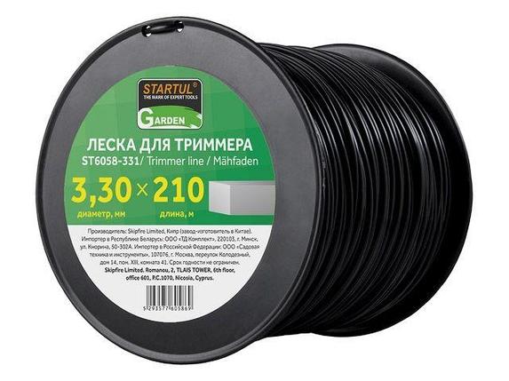 Леска ф 3.3 мм х 210 м квадратн. сеч. STARTUL GARDEN, фото 2
