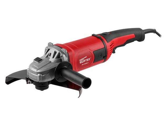 Двуручная углошлифмашина WORTEX AG 2326-2 в кор. 2100 Вт, 230 мм, 6500 об/мин., плавный пуск, фото 2