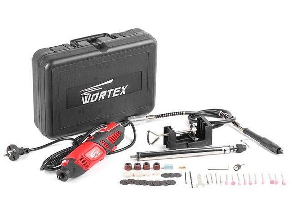 Гравер электрический WORTEX MG 3218 E в чем. + аксессуары 180 вт, 8000-35000 об мин, цанга 3.2 мм, фото 2