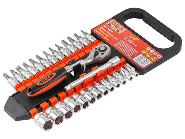 Набор головок и бит 28пр. 1/4" PRO STARTUL (PRO-42814)