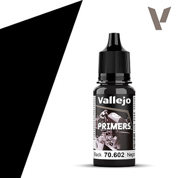 Грунт акриловый Primers для моделизма, чёрный, 17мл, Vallejo