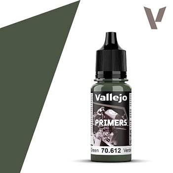 Грунт акриловый Primers NATO Green для моделизма, 17мл, Vallejo