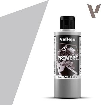 Грунт акриловый Primers серый для моделизма, 200 мл, Vallejo