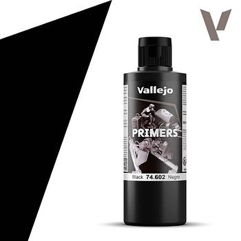 Грунт акриловый чёрный для моделизма, 200 мл, Vallejo