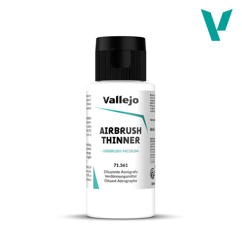 Разбавитель для акрилорвых красок Airbrush Thinner, 60 мл, Vallejo
