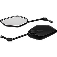 Зеркала STELS чёрные M8, резьба левая и правая