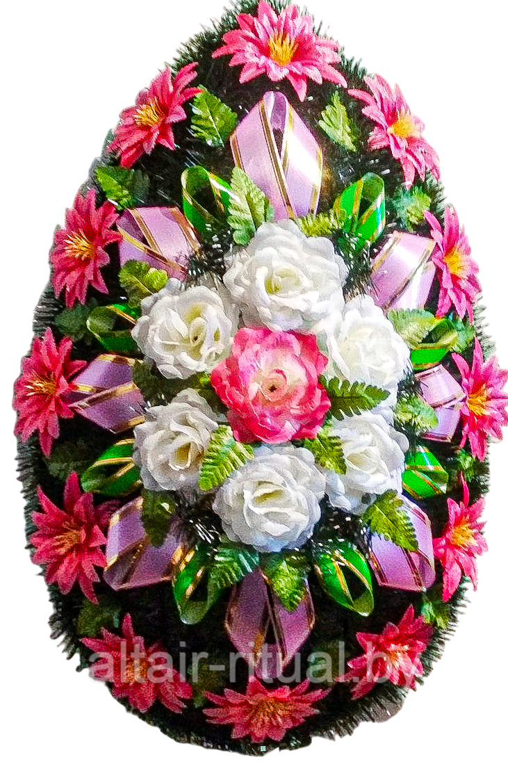 Венок 1,0м ритуальный В-69 Н-125см