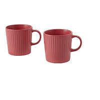IKEA/ КЕЙСЕРЛИГ кружка, 300 мл, темно-розовый 2шт