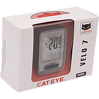 Велокомпьютер 8-13060008 Velo 7 (VL520) 7 функций проводной, черно-серый CAT EYE NEW