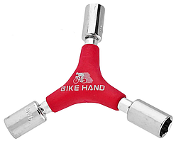 Набор 6-210357 ключ с головками трехсторонний 8/9/10мм YC-357Y сталь BIKEHAND