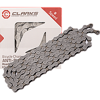 Цепь .CL8RB 3-132 1/2"x3/32" антиржав. 116 зв. хромир. покрыт. с замком в коробке 8скор. CLARKS